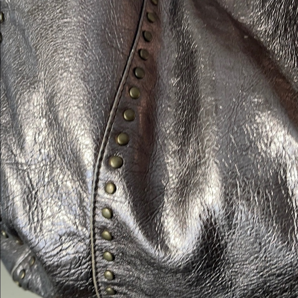KOOBA metallic silver studded Marcelle hobo bag - Picture 9 of 14